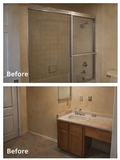 Bathroom renovation before photo
