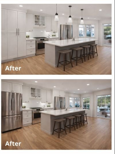 Kitchen renovation after photo