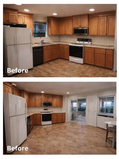 Kitchen renovation before photo